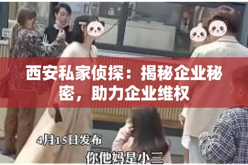 西安私家侦探：揭秘企业秘密，助力企业维权