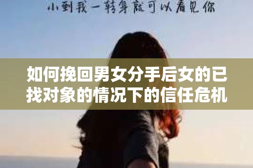 如何挽回男女分手后女的已找对象的情况下的信任危机？