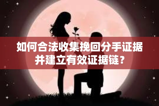 如何合法收集挽回分手证据并建立有效证据链？